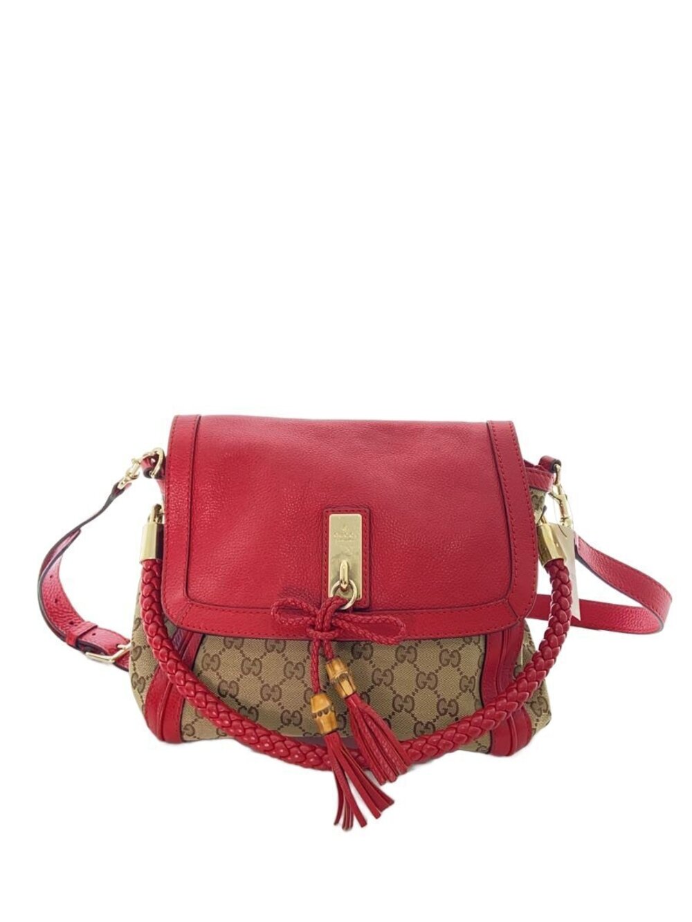 Gucci Shoulder Bag Bella GG Canvas RED All over
